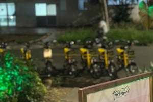 Medellin : visite privée nocturne en vélo électrique + dîner gastronomique