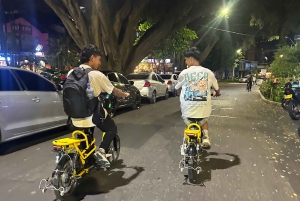 Medellin : visite privée nocturne en vélo électrique + dîner gastronomique