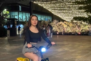 Medellin : visite privée nocturne en vélo électrique + dîner gastronomique