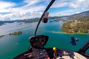 Medellín: Guatapé Private Tour with Helicopter & Boat Ride