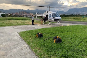 Medellín: Helicopter Tour with Hotel Pickup