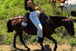 Medellín: Horseback Riding, Glamping, & Finca 360° view Stay