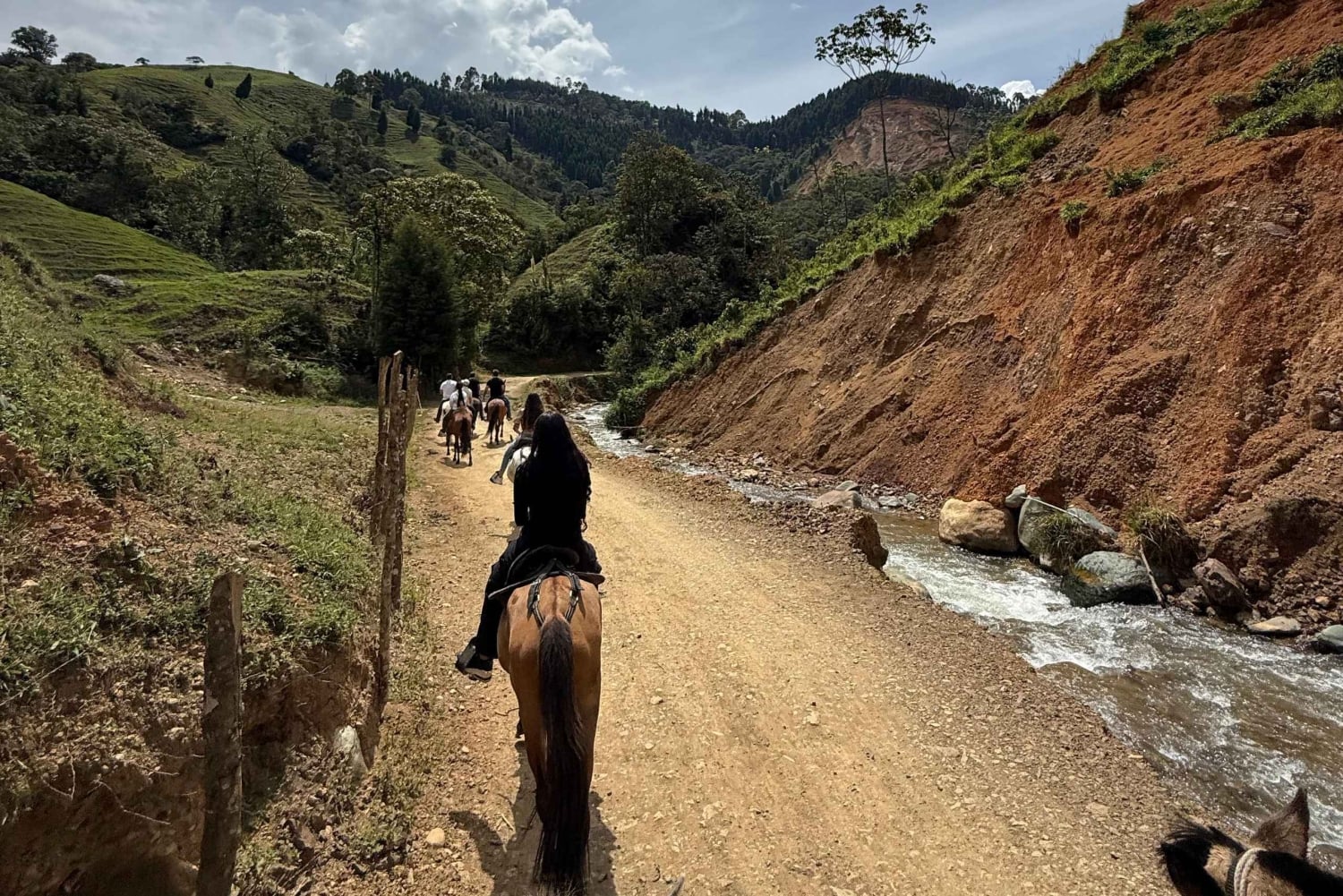 Medellín: Horseback riding in the city's mountains.