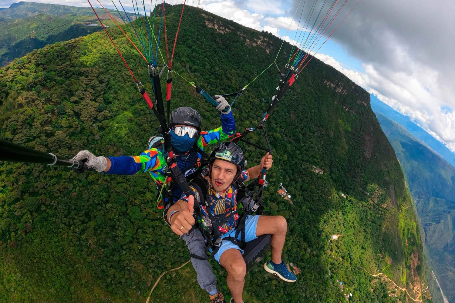 Парапланеризм в каньоне Чикамоча, Сан-Хиль