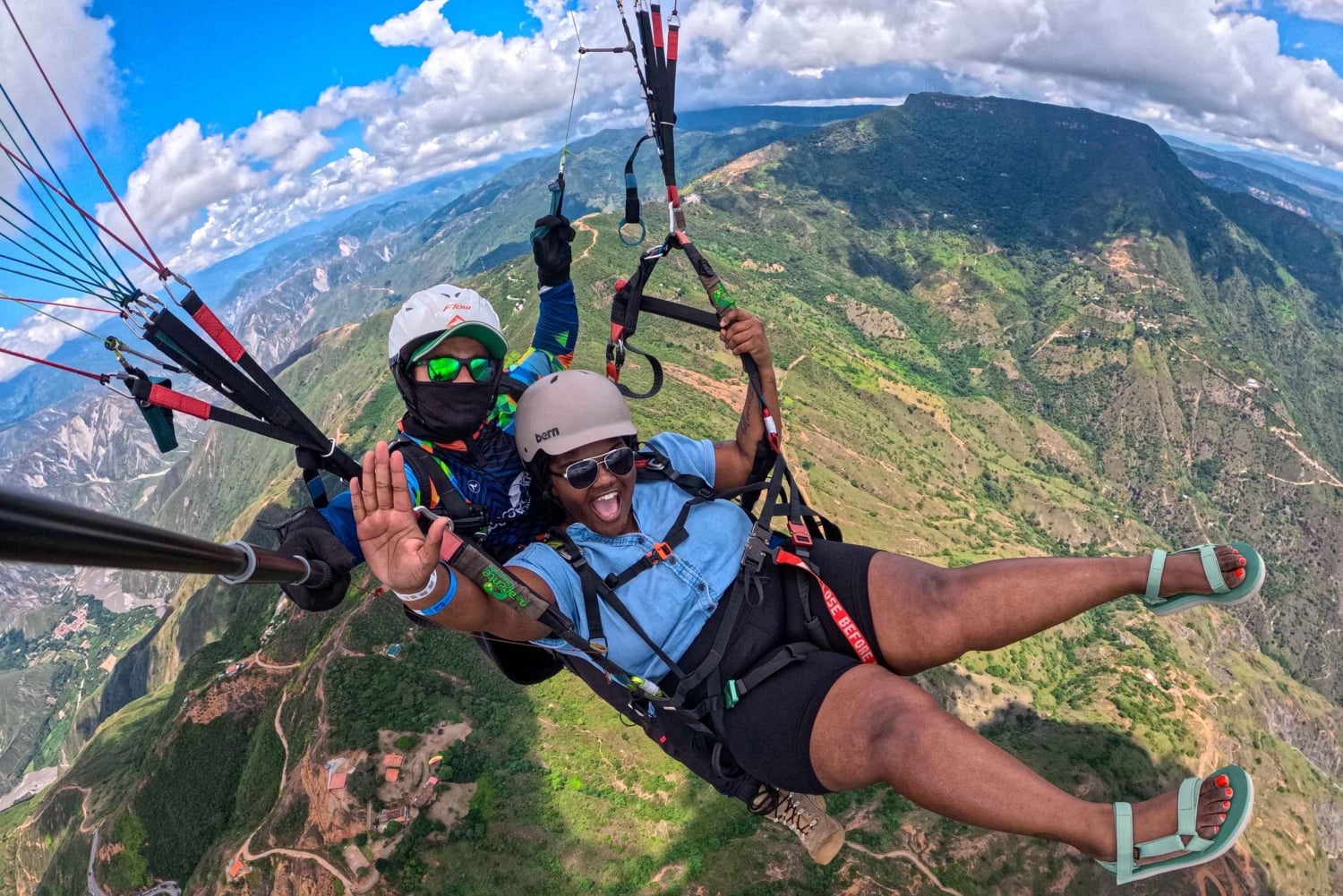 Парапланеризм в каньоне Чикамоча, Сан-Хиль