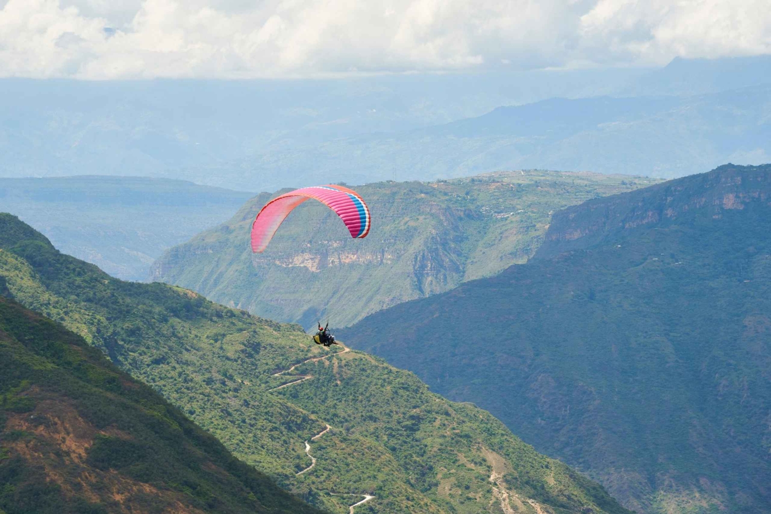 Gleitschirmfliegen im Cañon del Chicamocha