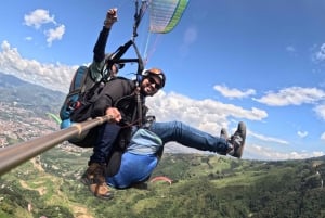 Paragliding over Medellin in San Felix with shuttle service