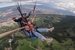 Paragliding over Medellin in San Felix with shuttle service