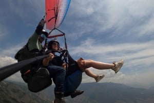 Paragliding over Medellin in San Felix with shuttle service