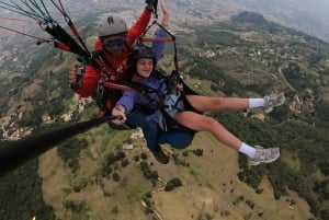 Paragliding over Medellin in San Felix with shuttle service