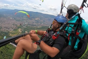 Paragliding over Medellin in San Felix with shuttle service