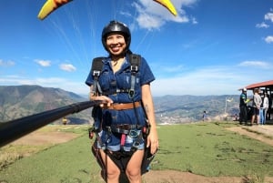 Paragliding over Medellin in San Felix with shuttle service