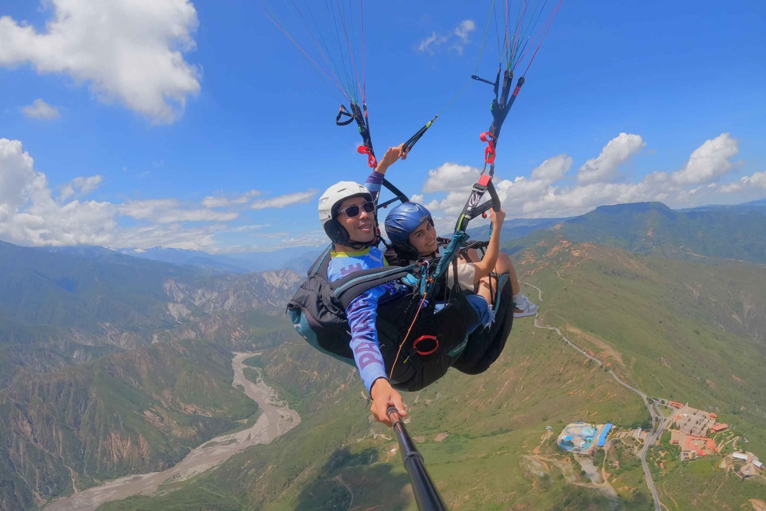 Paragliding over the Chicamocha Grand Canyon, San Gil