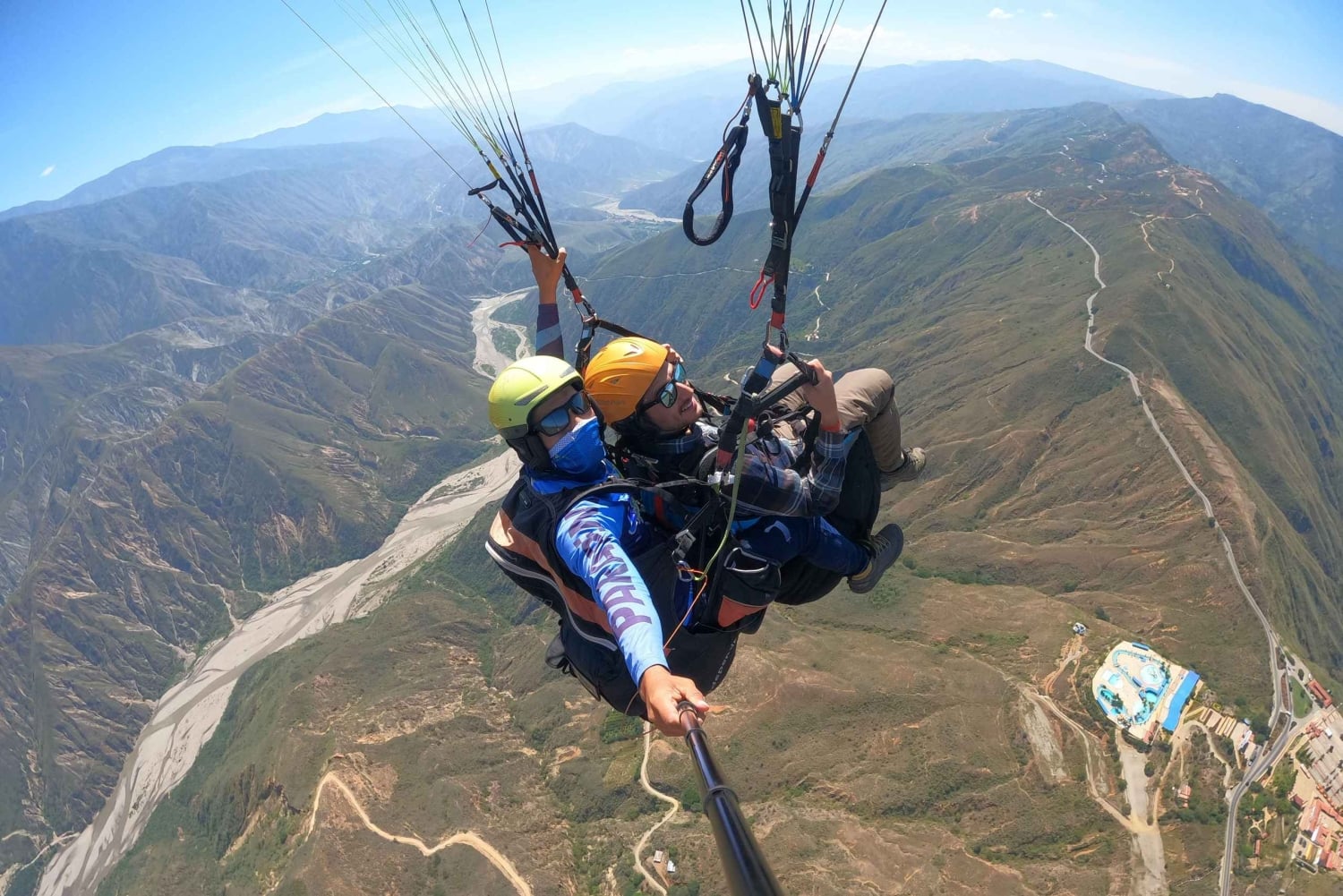 Paragliding over the Chicamocha Grand Canyon, San Gil