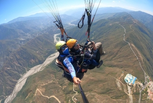Paragliding over the Chicamocha Grand Canyon, San Gil