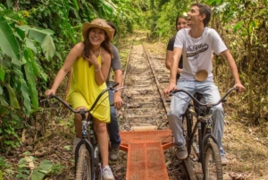 Riding a bike on the railroad tracks - Bicirriel
