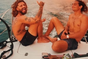 Sailing on a catamaran for a fun adventure