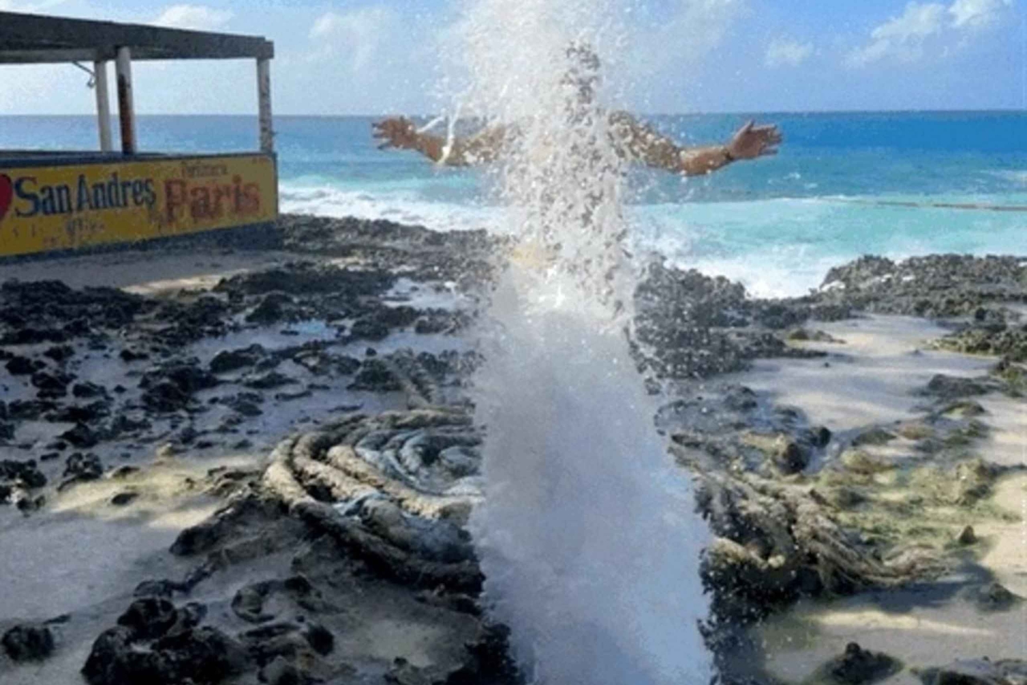SAN ANDRES: RUNDFAHRT AUF DER INSEL MIT DER CHIVA + HOYO SOPLADOR