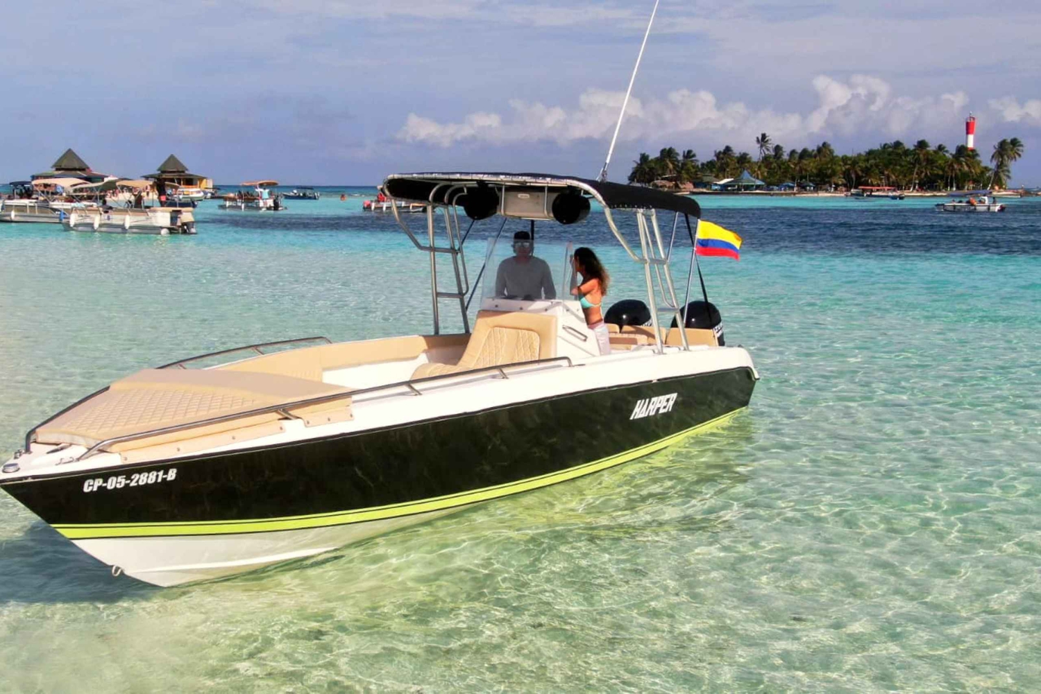 Сан-Андрес: частный тур по заливу Сан-Андрес на роскошном скоростном катере