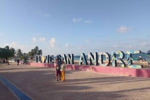 SAN ANDRES: 's ochtends of 's middags terug naar het eiland met de trein + blaasgat