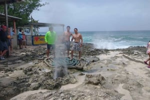 SAN ANDRES: 's ochtends of 's middags terug naar het eiland met de trein + blaasgat