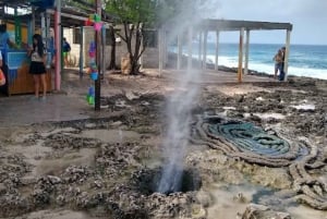 SAN ANDRES: 's ochtends of 's middags terug naar het eiland met de trein + blaasgat