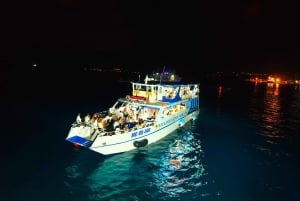 San Andrés: White Night Catamaran Cruise med middag og DJ