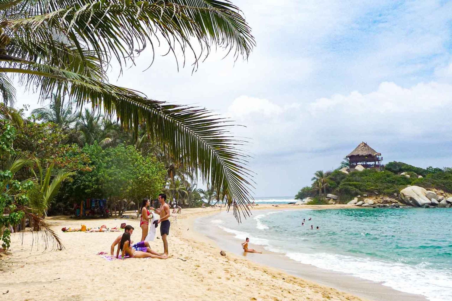 Santa Marta: Hele dagen Tayrona 7 Olas, Playa Cristal Nenguaje