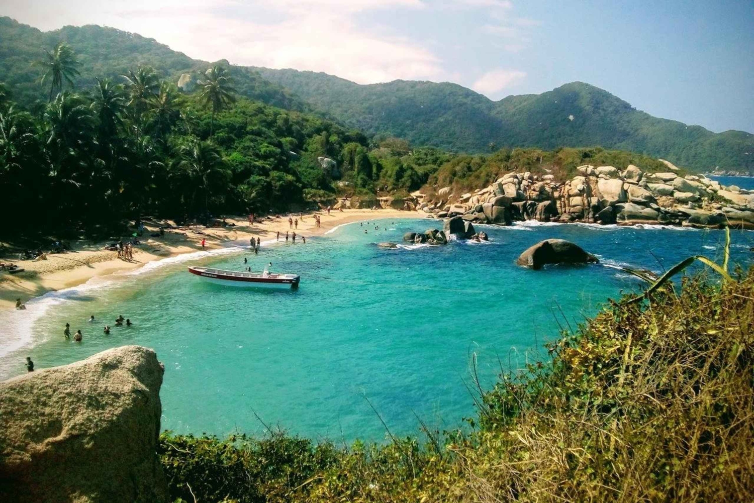 SANTAMARTA: TUR Cabo San Juan Del Guia Tredje sektorn av Tayrona nationalpark.