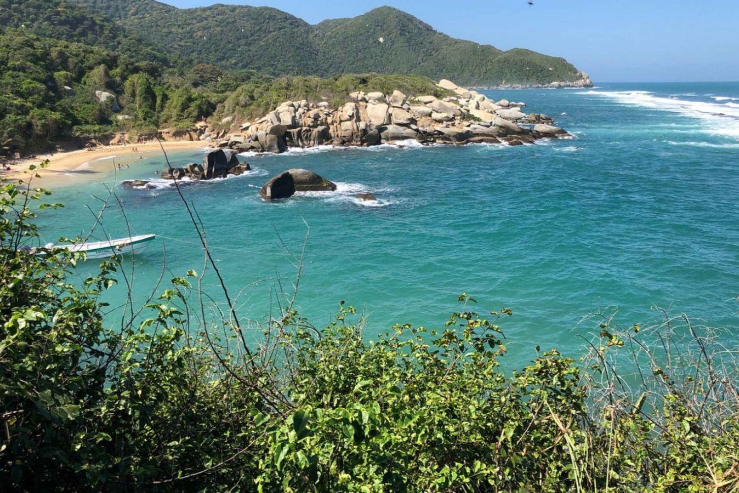 SANTAMARTA: TUR Cabo San Juan Del Guia Tredje sektorn av Tayrona nationalpark.