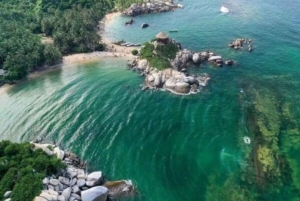 SANTAMARTA: TUR Cabo San Juan Del Guia Tredje sektorn av Tayrona nationalpark.