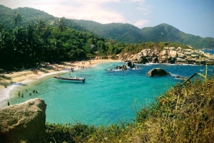 SANTAMARTA: TUR Cabo San Juan Del Guia Tredje sektorn av Tayrona nationalpark.