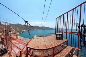 SANTAMARTA: TOUR Combo: passeio de canopy, praia branca, almoço incluído