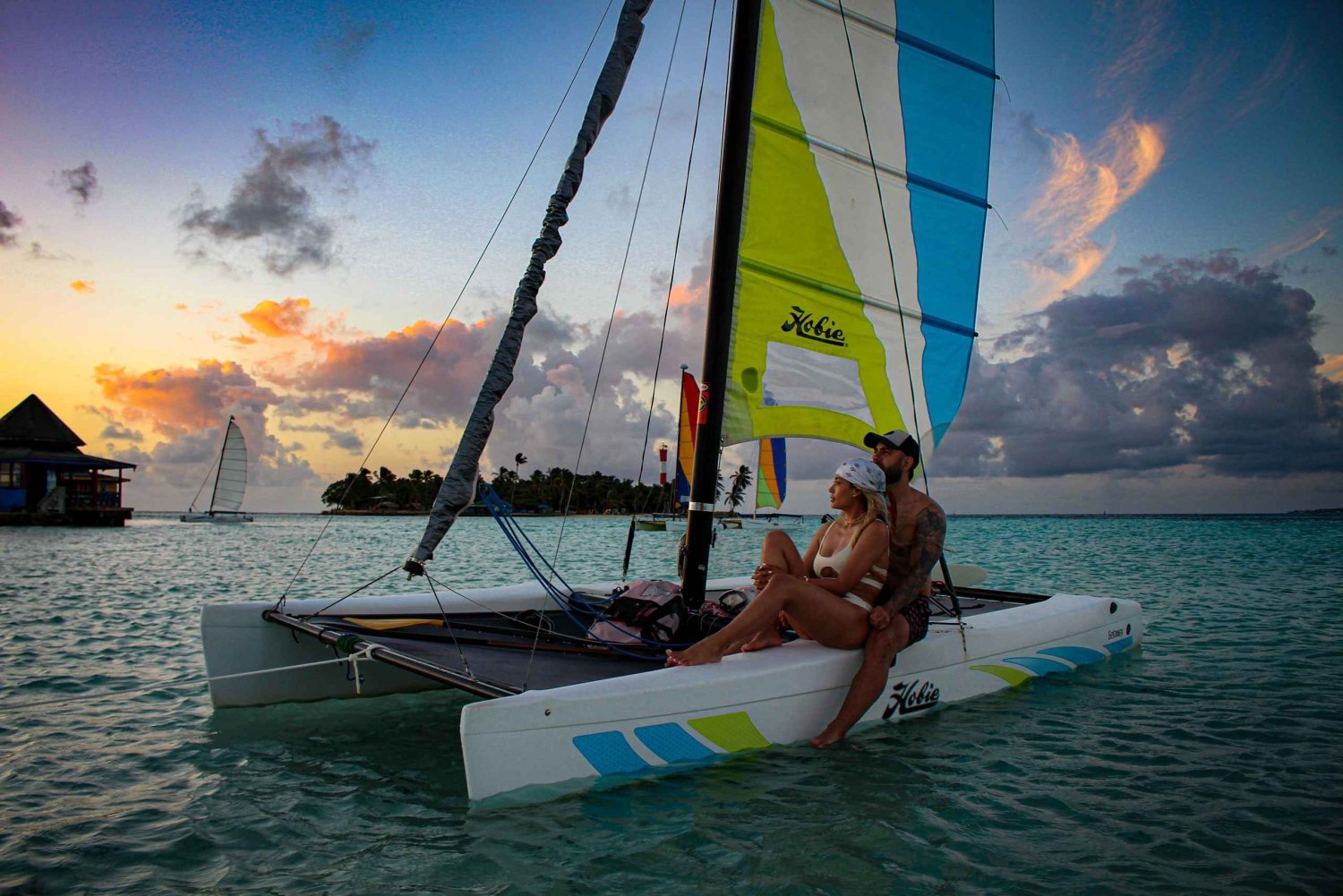Turen ved solopgang i San Andrés, vågne op på havet