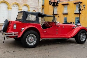 Tur i en gammel bil med fotoseanse i Cartagena de Indias