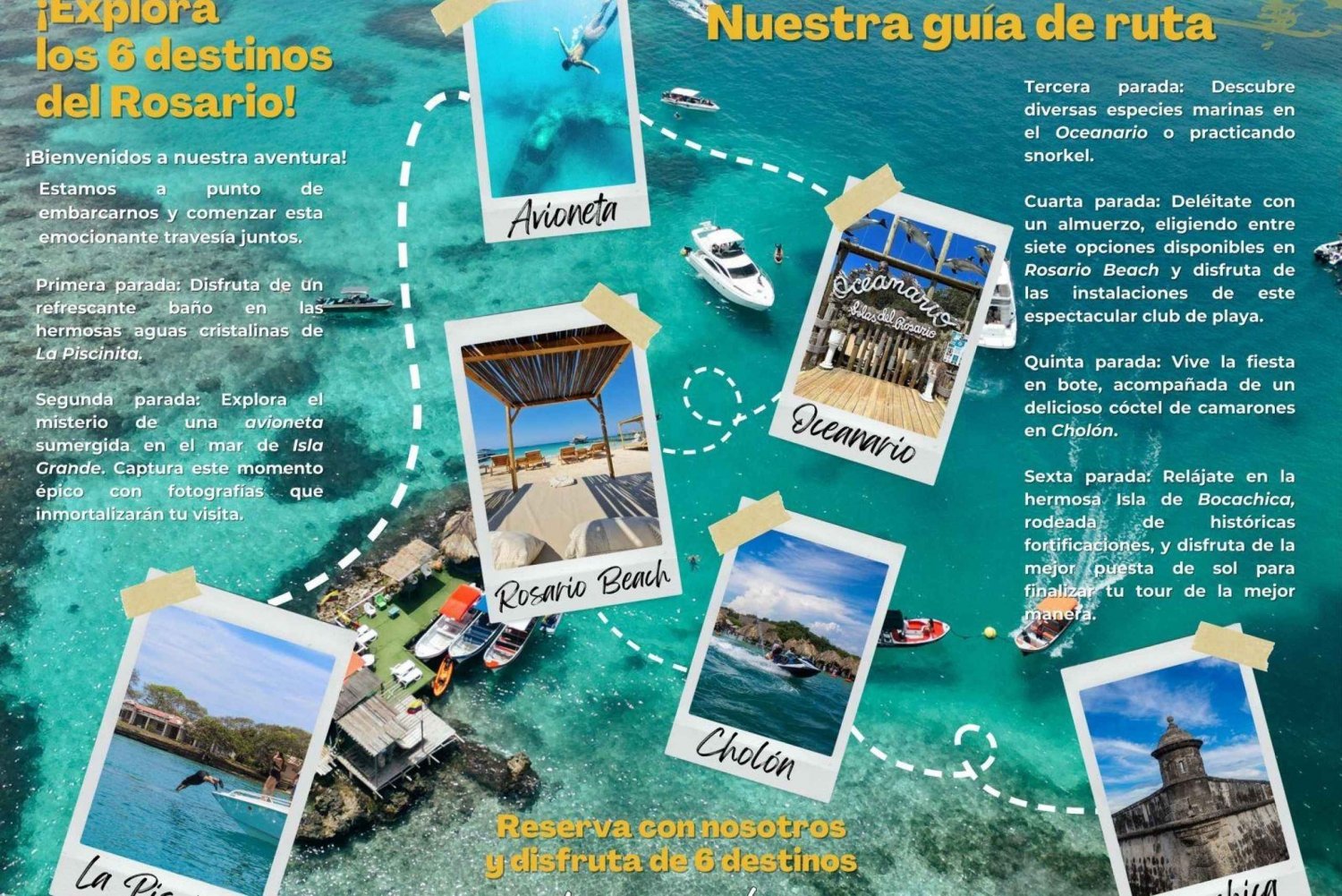 Tour 6 Destinations Rosario Islands
