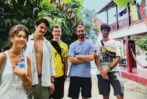 Tag på tur på oprindelige stier, kaffe ☕️, kakao, vandfald – Minca