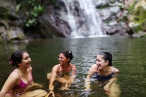 Tag på tur på oprindelige stier, kaffe ☕️, kakao, vandfald – Minca