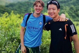 Tag på tur på oprindelige stier, kaffe ☕️, kakao, vandfald – Minca