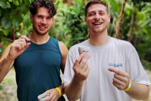 Tag på tur på oprindelige stier, kaffe ☕️, kakao, vandfald – Minca