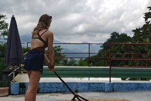 Tag på tur på oprindelige stier, kaffe ☕️, kakao, vandfald – Minca