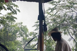 Tag på tur på oprindelige stier, kaffe ☕️, kakao, vandfald – Minca