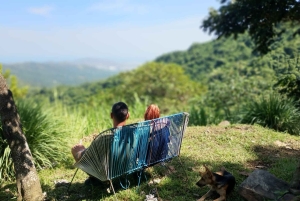 Tag på tur på oprindelige stier, kaffe ☕️, kakao, vandfald – Minca