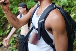 Tag på tur på oprindelige stier, kaffe ☕️, kakao, vandfald – Minca