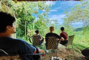 Tag på tur på oprindelige stier, kaffe ☕️, kakao, vandfald – Minca