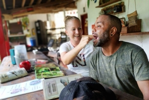 Tag på tur på oprindelige stier, kaffe ☕️, kakao, vandfald – Minca