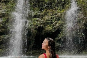 Tag på tur på oprindelige stier, kaffe ☕️, kakao, vandfald – Minca