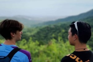 Tag på tur på oprindelige stier, kaffe ☕️, kakao, vandfald – Minca