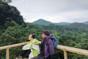 Tag på tur på oprindelige stier, kaffe ☕️, kakao, vandfald – Minca