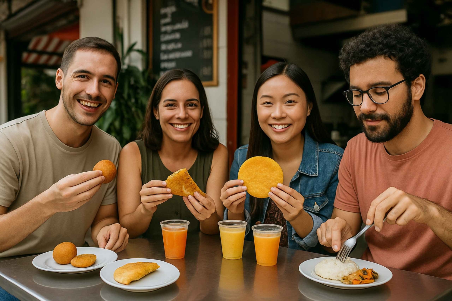 Vegetarische streetfoodtour in de verborgen Laureles van Medellín